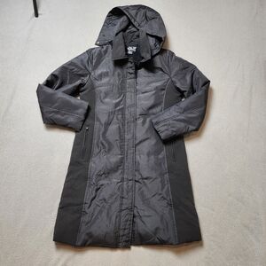 Y.B.C. Women's Long Duck Down Goose Feather Filled Jacket Coat Size Small